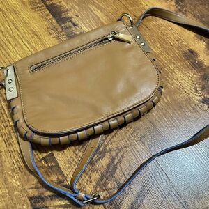 Vince Camuto Tan Leather Crossbody Bag